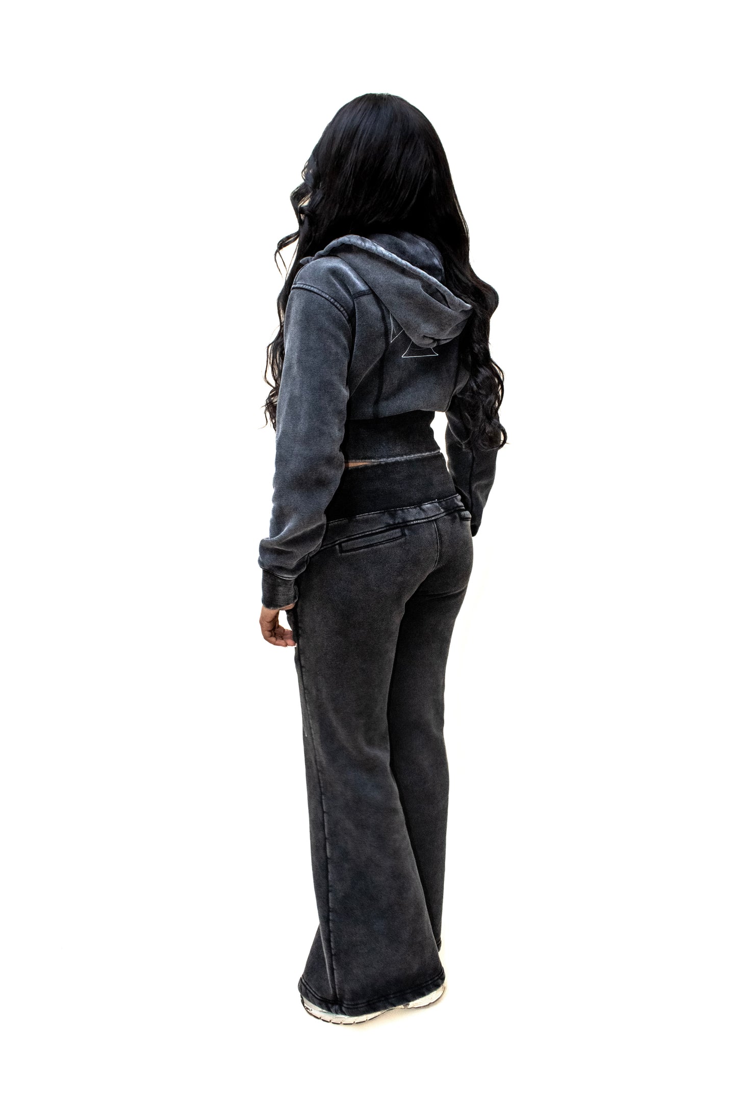 MISINFO FLEECE FLARED TRACKPANTS